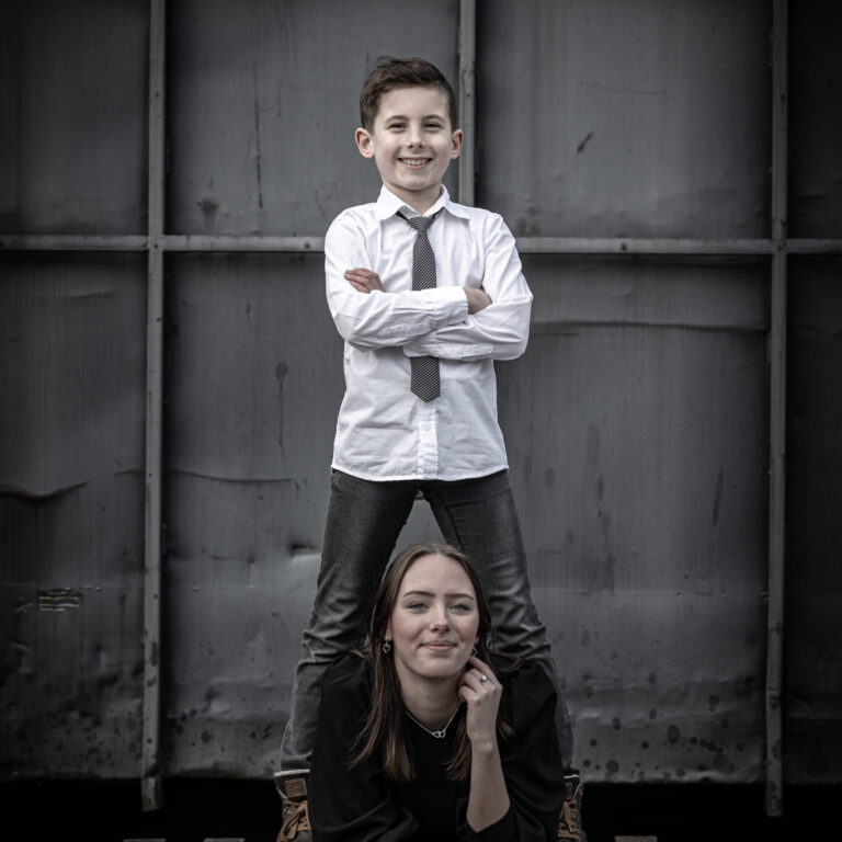 Stoere kinderportretten industrieel karakter